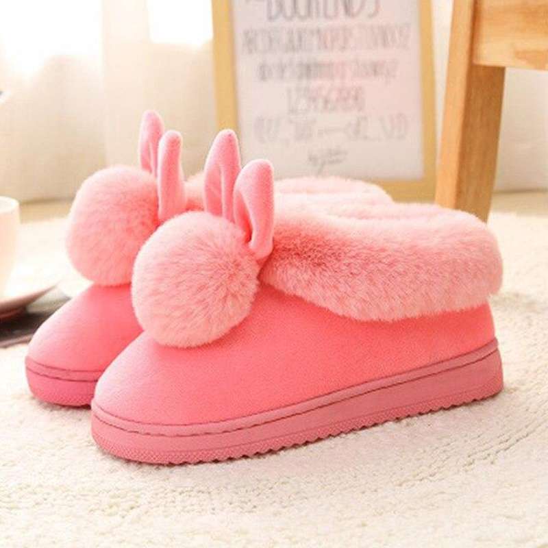 Chaussons lapin ROSE LOVELY SKULL