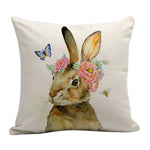 Coussin Lapin Dessin
