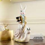 Lapin Chapeau Sculpture