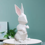 Lapin Statue Géométrique