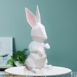 Lapin Statue Géométrique