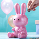 Tirelire Lapin Rose et Blanc