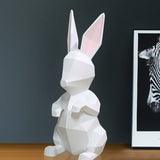 Lapin Statue Géométrique