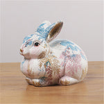 Sculpture Lapin Coloré