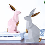 Sculpture Lapin Géométrique