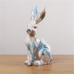 Sculpture Lapin Coloré