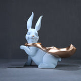 Sculpture Résine Lapin