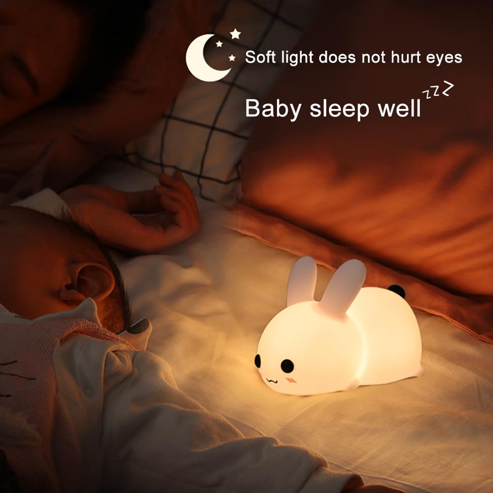 Lampe de chevet lapin garçon, existe en bleu. - Enfant bébé/Luminaire enfant  bébé - decoroots