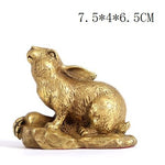 Statue Lapin Doré