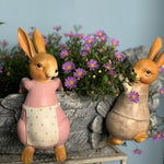 Sculpture Lapin Pot de Fleurs