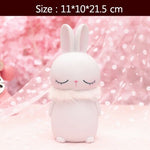 Sculpture Lapin Blanc et Rose