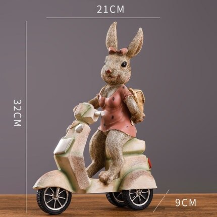 Statue Lapin Fille