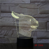 Lampe Tête de Lapin Néon