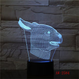 Lampe Tête de Lapin Néon