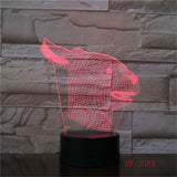 Lampe Tête de Lapin Néon
