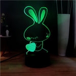 Lampe Lapin Coeur