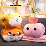 Doudou Lapin Coussin