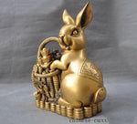 Sculpture Lapin Cuivre