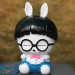 Tirelire Lapin à Lunettes
