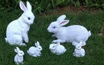 Sculpture Lapin Famille