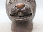 Statue Tête de Lapin Bronze