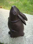 Sculpture Lapin en Fonte