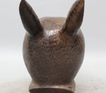 Statue Tête de Lapin Bronze