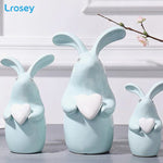 Sculpture Lapin Coeur