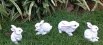 Statue Lapin Famille