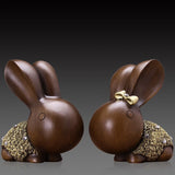 Statue Lapin Couple