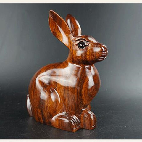 Sculpture Lapin en Bois