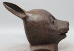 Statue Tête de Lapin Bronze