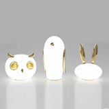 X Lampe Lapin Blanc Céramique