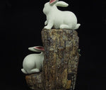Sculpture Lapin Porcelaine