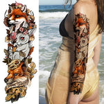 Tatouage Lapin et Renard
