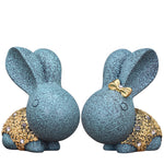 Statue Lapin Couple