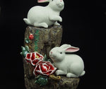 Sculpture Lapin Porcelaine