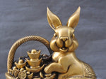 Sculpture Lapin Cuivre