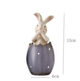 Sculpture Lapin Oeuf de Pâques