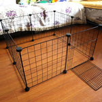 grande cage lapin noir