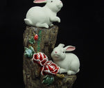 Sculpture Lapin Porcelaine
