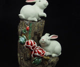 Sculpture Lapin Porcelaine
