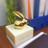 Statue Lapin Or