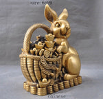 Sculpture Lapin Cuivre