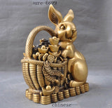 Sculpture Lapin Cuivre