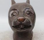 Statue Tête de Lapin Bronze