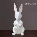 Lapin Statue Géométrique
