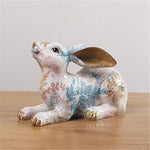 Sculpture Lapin Coloré