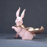 Sculpture Résine Lapin