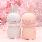 Sculpture Lapin Blanc et Rose